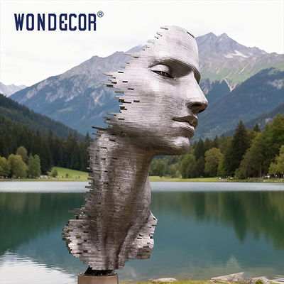 Large Outdoor Metal Art "Heaven, I Am Watching You" Stainless Steel Sculpture