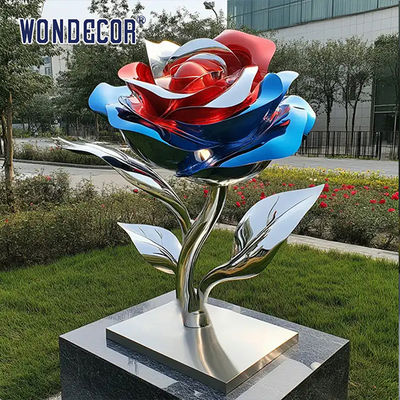 Large-Scale Mirror Polished Corrosion Resistant Stainless Steel Sculpture for Outdoor Garden Metal Art