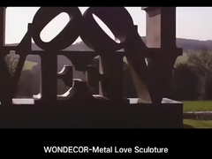 Scultura in acciaio inossidabile