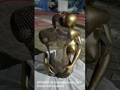 Scultura in acciaio inossidabile